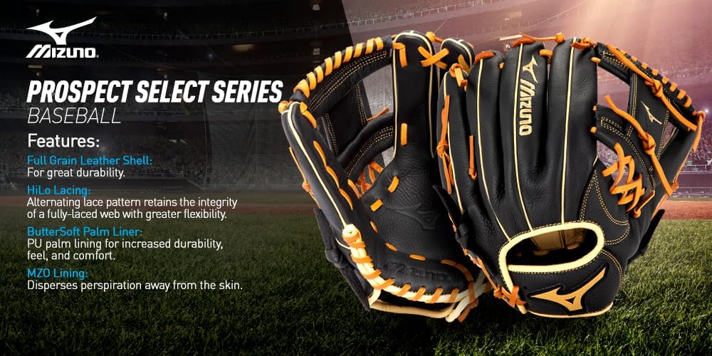 Mizuno Prospect GPSL1101 Youth Baseball Glove 11" Leather - Image 4