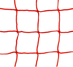 Futsal Net 2mm x 4" x 2mm x4" Orange Color (Pair)