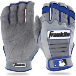 Franklin CFX PRO Baseball Adult Batting Gloves, Size Medium Pair Gray/Royal