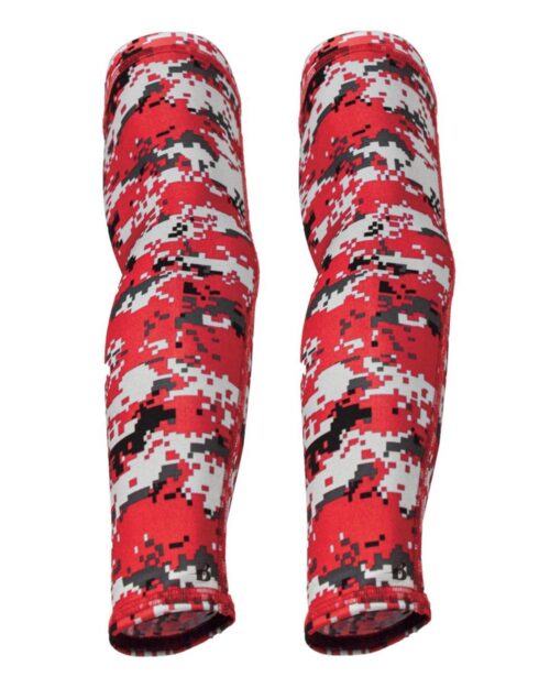 Badger Compression Arm Sleeve Adult Red Camo Size L/XL Pair