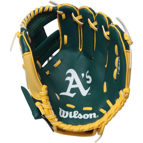 Wilson A200 Oakland Athletics Youth Tee Ball Baseball Glove 10 Inches RHT