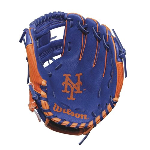 Wilson A200 New York Mets Youth Tee Ball Baseball Glove 10 Inches RHT