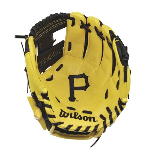 Wilson A200 PittSburgh Pirates Youth Tee Ball Baseball Glove 10 Inches RHT