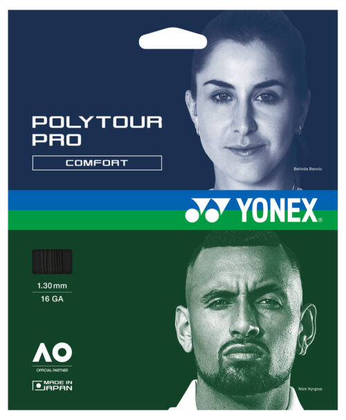Yonex Poly Tour Pro Comfort Tennis String Set 2 Pack Graphite