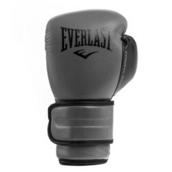 Everlast PowerLock2 Boxing Training Gloves Grey/Black 12 oz.
