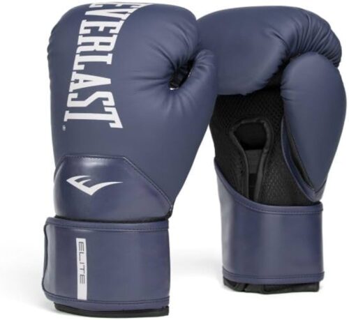 Everlast Elite 2 Boxing Gloves, Navy/Black 14 oz.