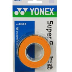 Yonex AC102EX Wet Super Grap Overgrip 3 Pack - Orange