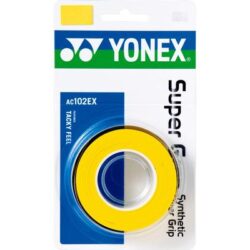 Yonex AC102EX Wet Super Grap Overgrip 3 Pack - Yellow