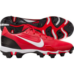 NIKE Force Trout 9 Keystone, Adult Softball Cleats Red/White