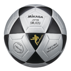 Mikasa SWL62 Futsal Soccer Ball, Low Bounce 62cm Silver