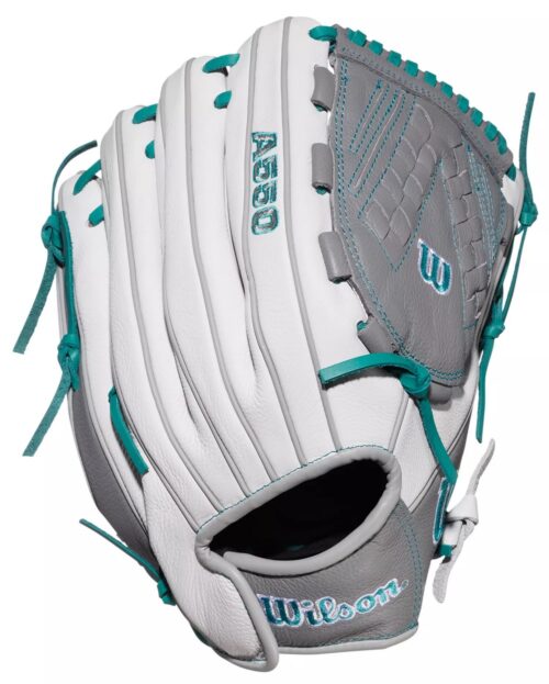 Wilson 12.5" Youth Outfield A550 Siren Series Fastpitch Softball Glove, Right Hand Throw