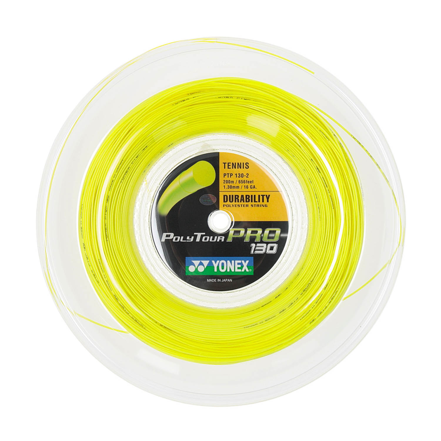 Yonex Poly Tour Pro 1.30mm Yellow Tennis String Reel (200 m)