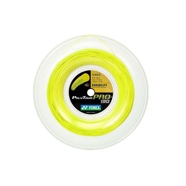 Yonex Poly Tour Pro 1.30mm Yellow Tennis String Reel (200 m) - Image 2