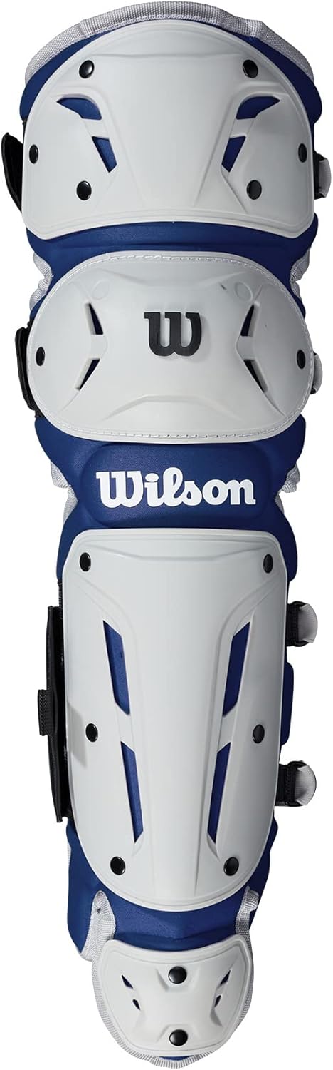 Wilson EZ Gear 2 T-Ball, Catchers Leg Guards - Royal Size S/M (Ages 4-7) - Image 2