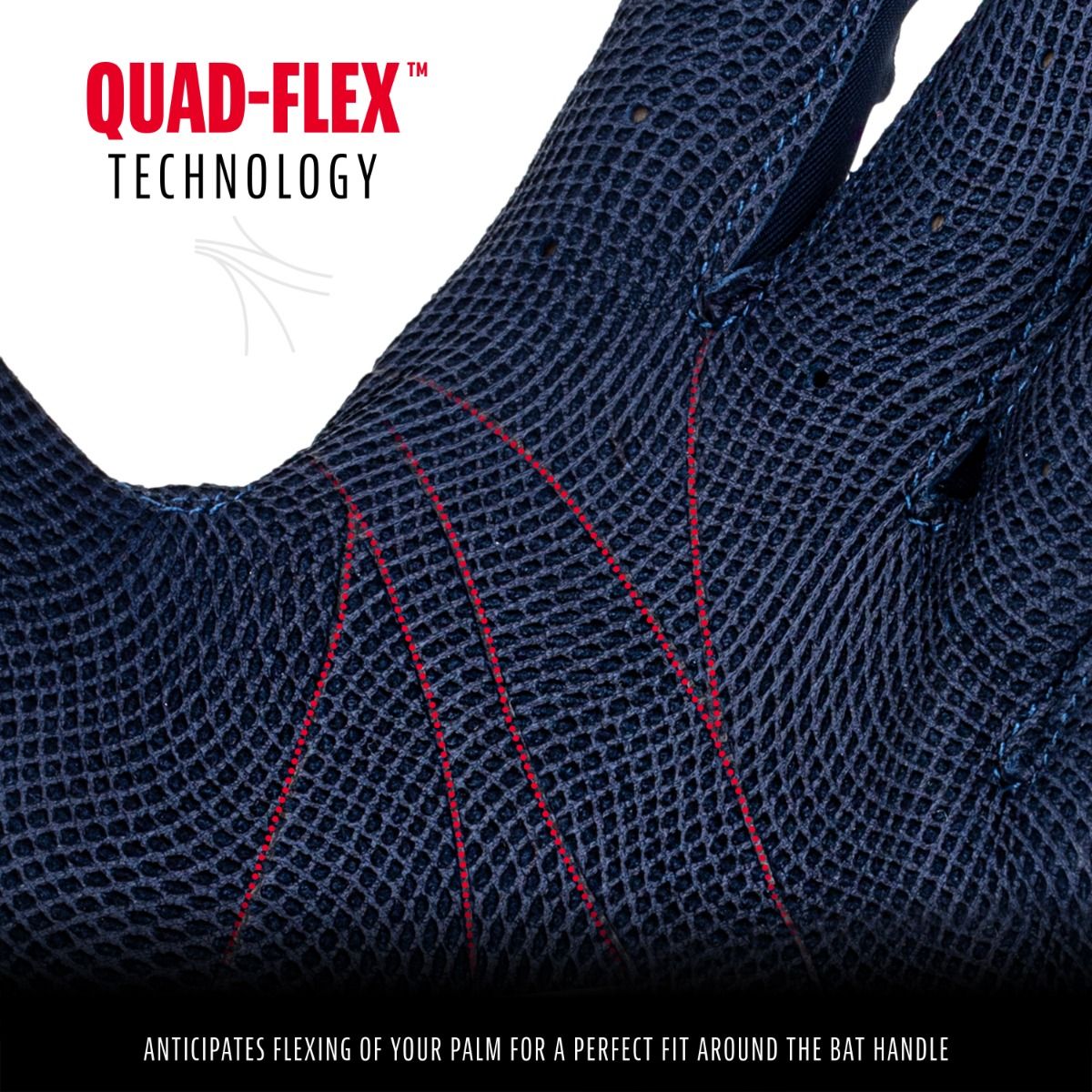 Franklin CFX Pro Adult Batting Gloves Chrome Navy, size Large - Image 3