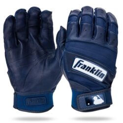 Franklin sports Natural II Hite Lite Adult Batting Gloves, Navy size S