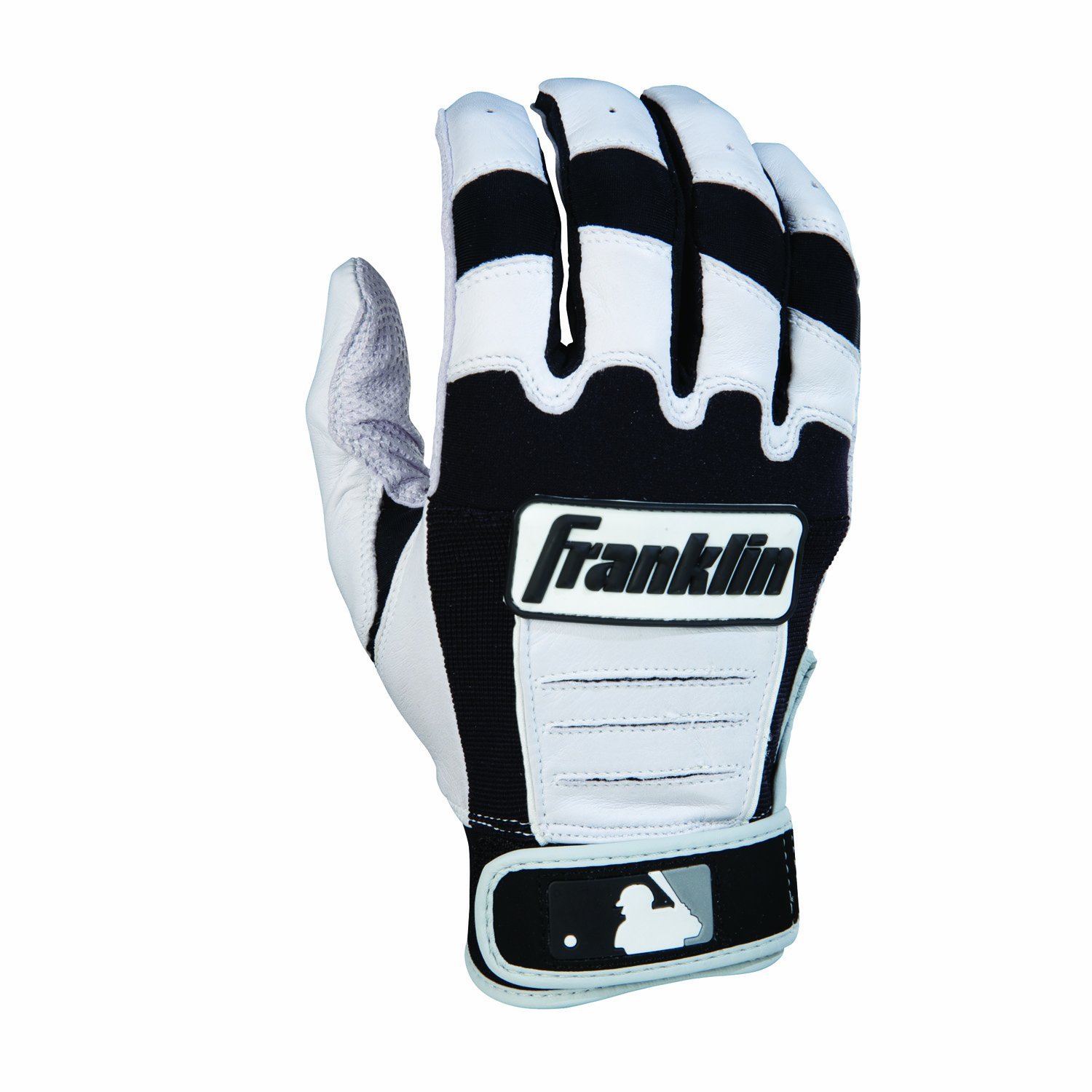 Franklin CFX Pro Series Adult Batting Gloves, Pearl/Black Size X-Large - Image 2