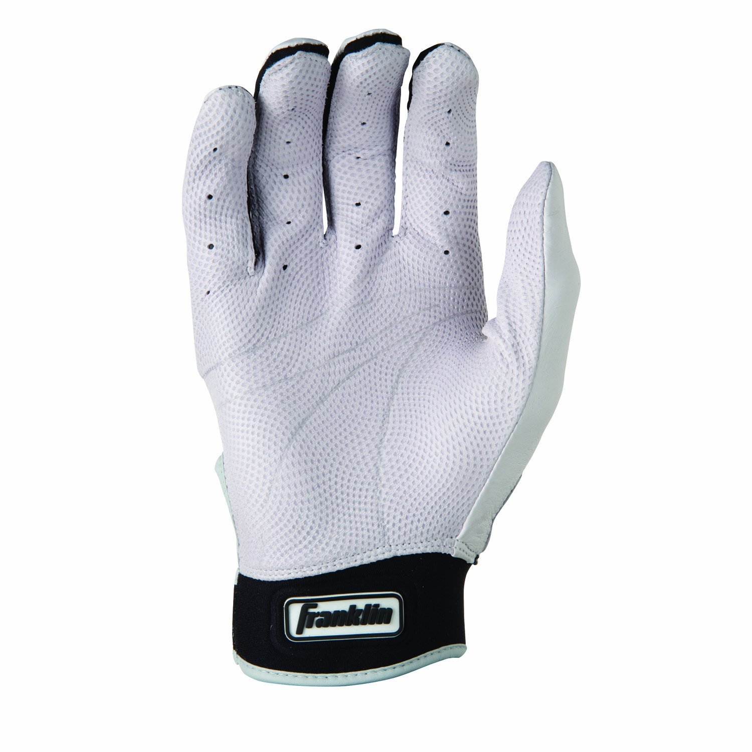 Franklin CFX Pro Series Adult Batting Gloves, Pearl/Black Size X-Large - Image 3
