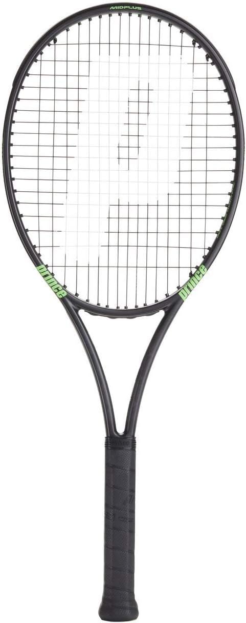 Prince TeXtreme Phantom Pro 100 Adult Tennis Racket, Black/Green, Grip 2: 4 1/4 Inches