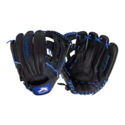 Runic 13'' Pro Series Slow Pitch Softball Glove (H-Web), Black/Blue RHT
