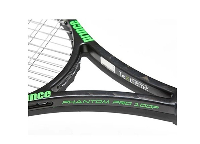 Prince TeXtreme Phantom Pro 100 Adult Tennis Racket, Black/Green, Grip 2: 4 1/4 Inches - Image 6