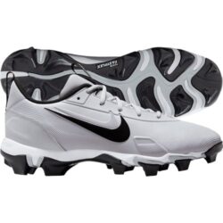 NIKE Force Trout 9 Keystone, Adult Softball Cleats Size 9.5 Grey/Black